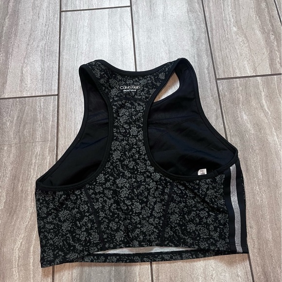 Calvin Klein Performance Green Floral Sports Bra Size Small - Picture 5 of 5